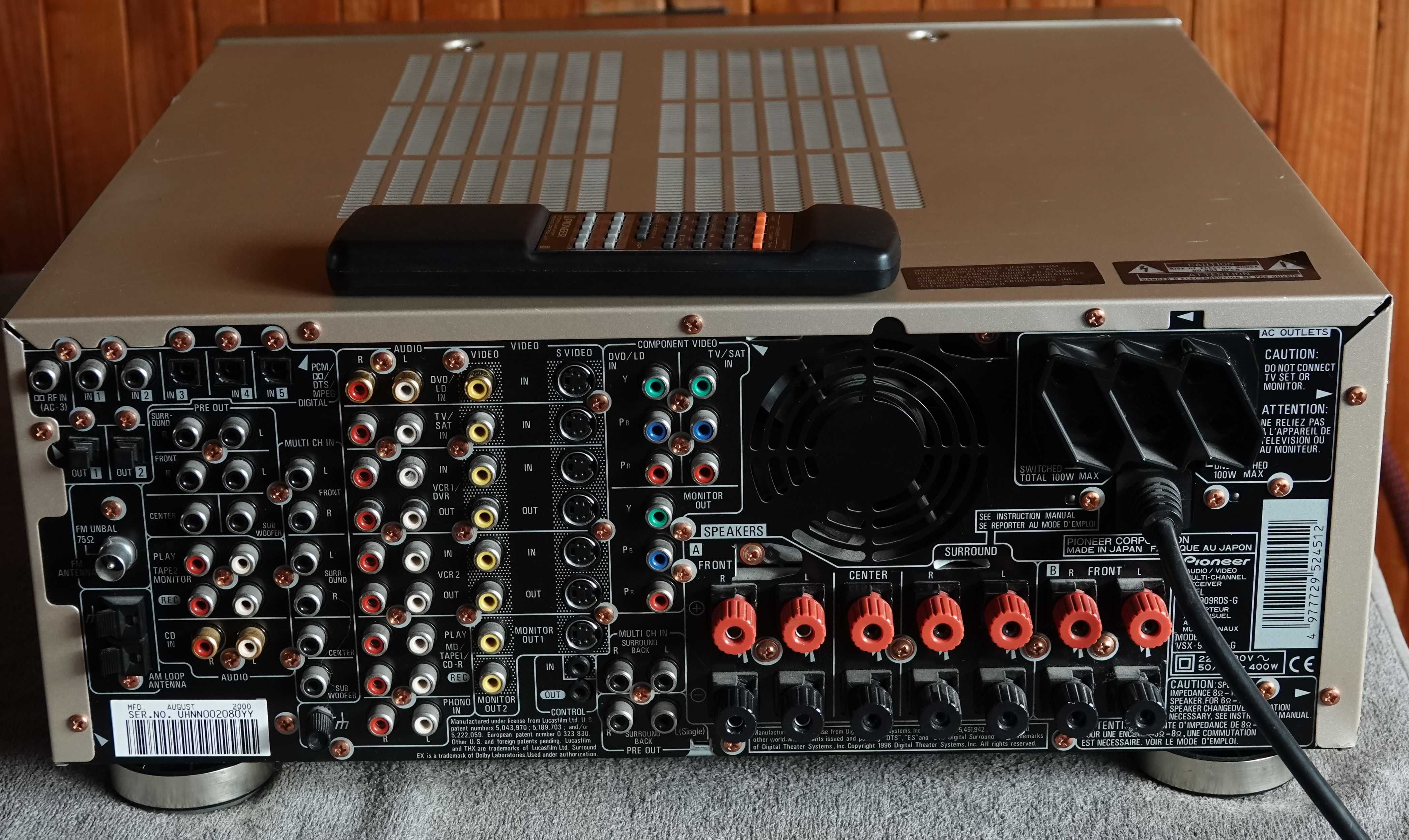 Pioneer VSX-906 RDS Amplituner Kino domowe 5.1 + Pilot
