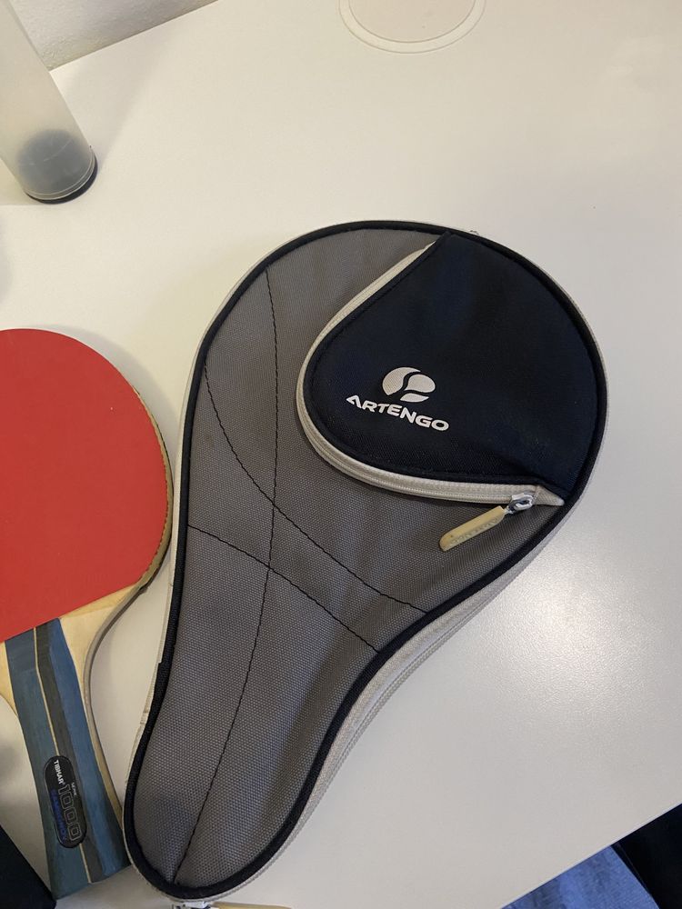 Raquete de Ping Pong, Bolsa e Bolas