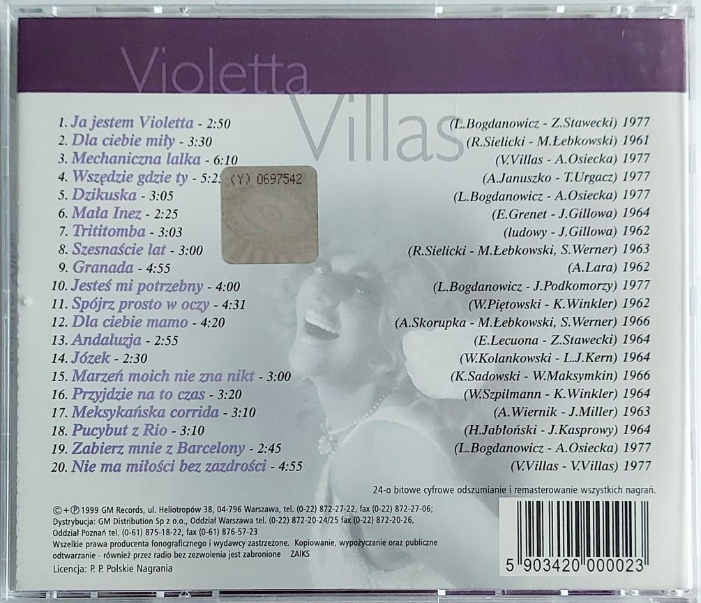 Violetta Villas Złote Przeboje 1999r