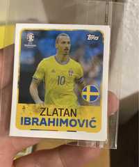 Cromo lenda Zlatan Ibrahimovic Euro 2024 Topps sticker Suécia