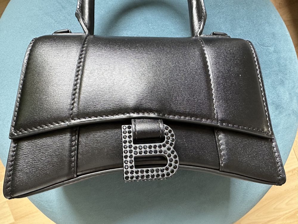 Balenciaga hourglass xs logo Swarovski
