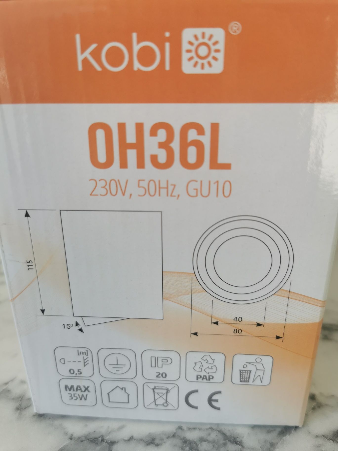 NOWE Oprawy sufitowe KOBI OH36L KOMPLET