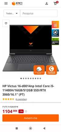 HP victus i5 16GB 3060