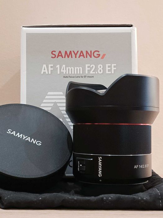 Objetiva Samyang 14mm f/2.8 AF para Canon – Excelente Estado!