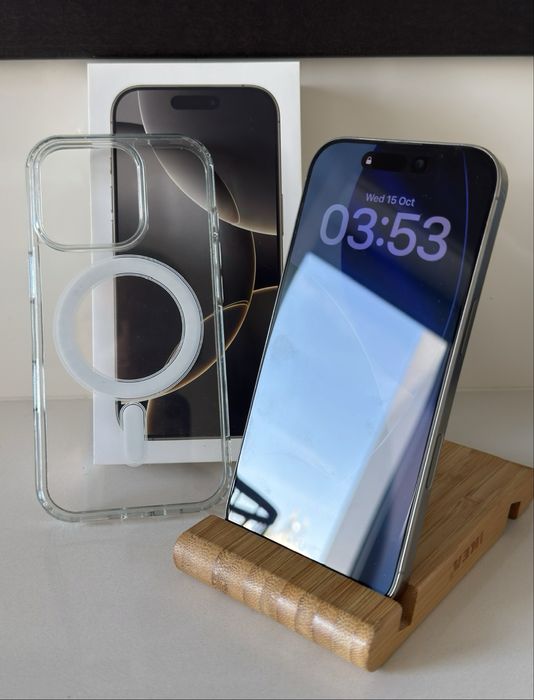 Apple iPhone 16 Pro 128GB 93% “ sideral grey “ +box , charger and case