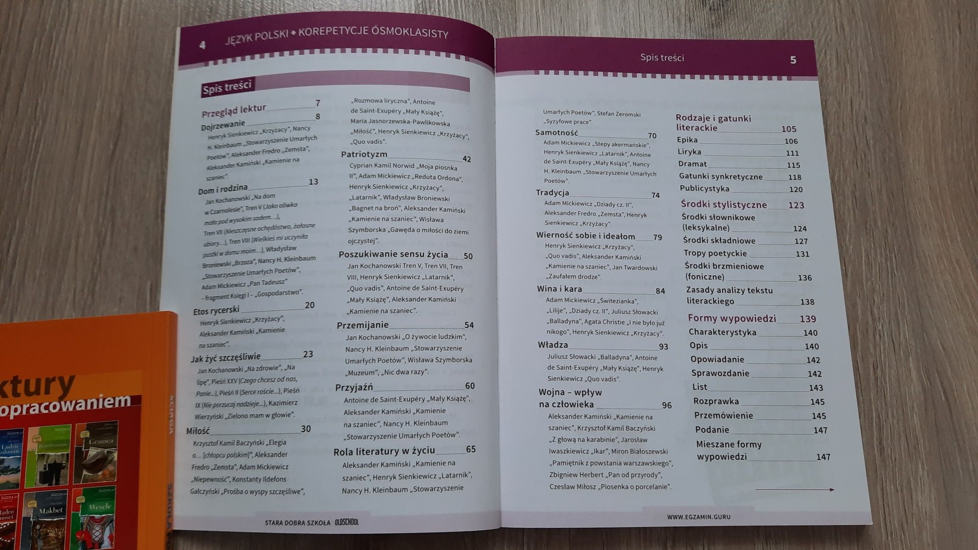 Książka Język polski korepetycje ósmoklasisty