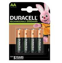 Аккумулятор 4 шт Duracell AA 2500 mAh 1.2В Rechargeable