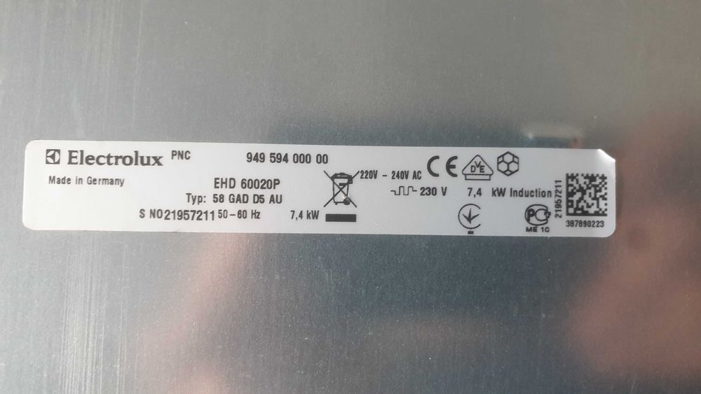 Induktory Electrolux EHD 60020P