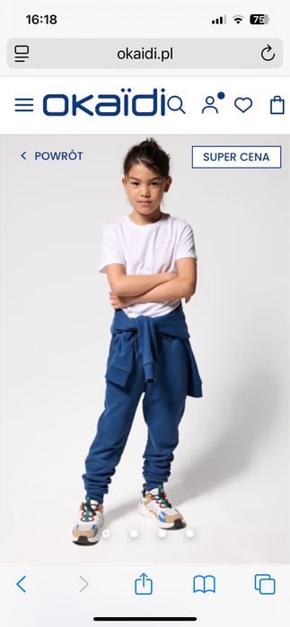 Okaidi spodnie dresowe 110 stan BDB chlopiec dziewczynka