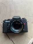 Chinon CE-5 + Chinon 1:1.7 50mm multi-coated (Pentax K байонет)