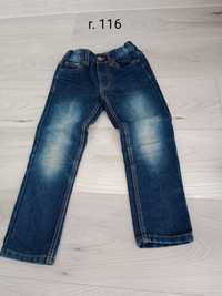 Spodnie jeans chłopięce r. 116