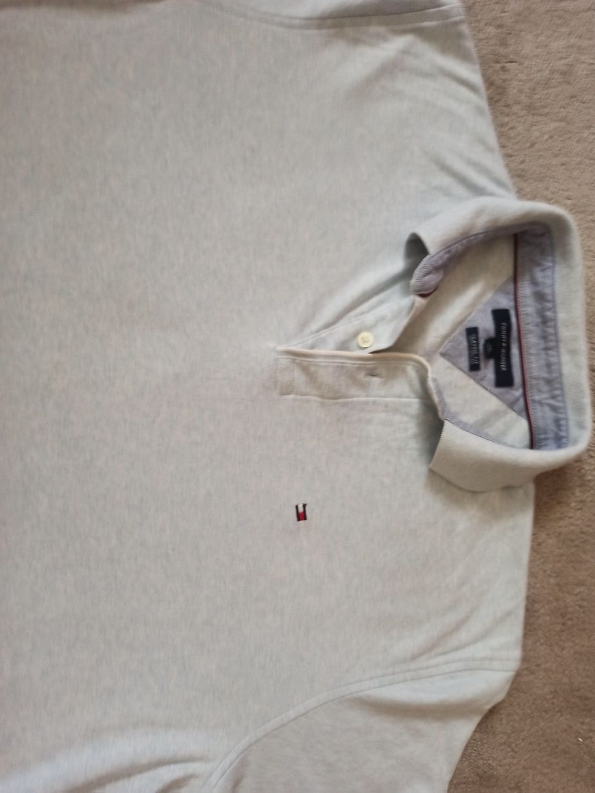 Polo Tommy Hilfiger L jasno-niebieskie