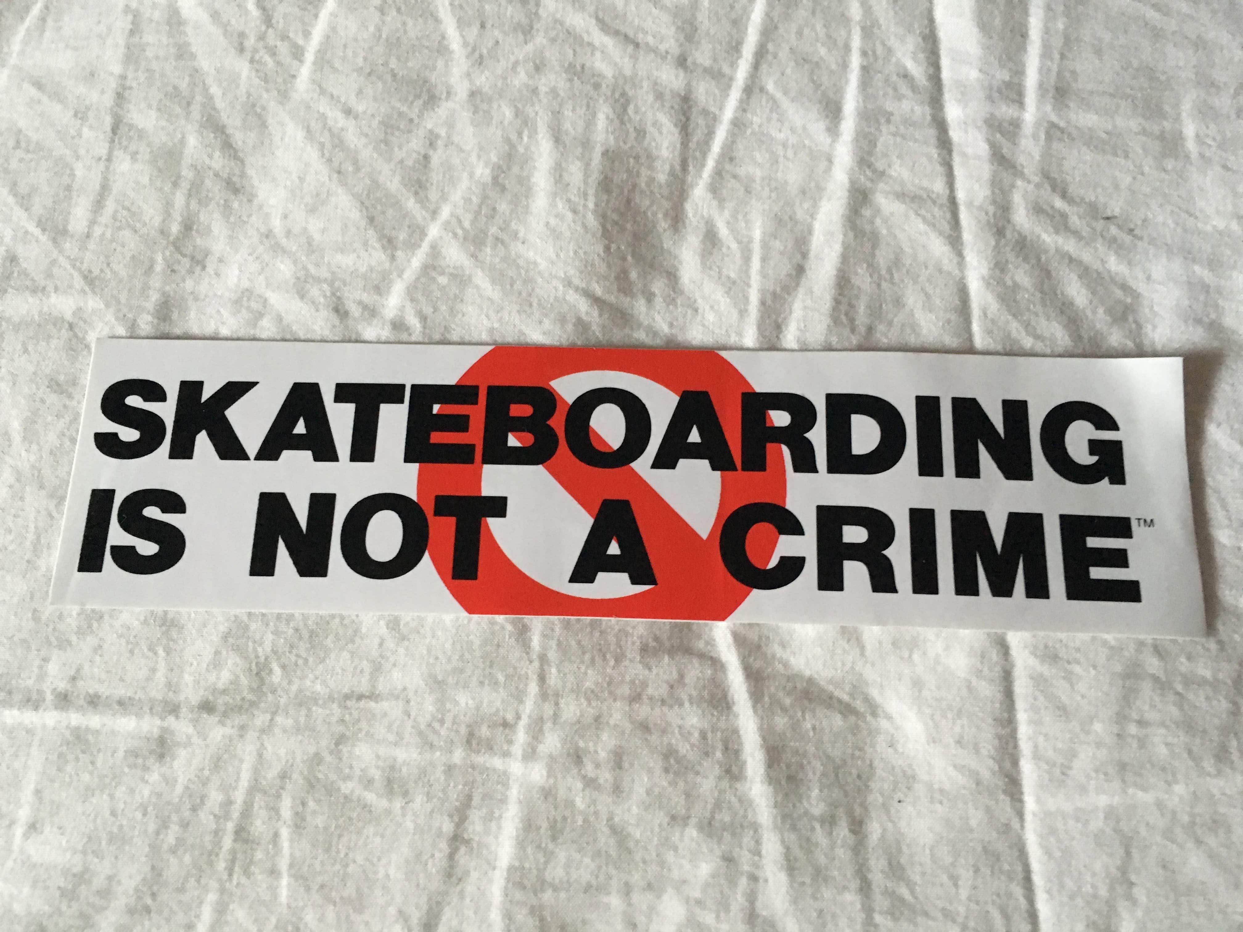 naklejka Sketebording in not crime
