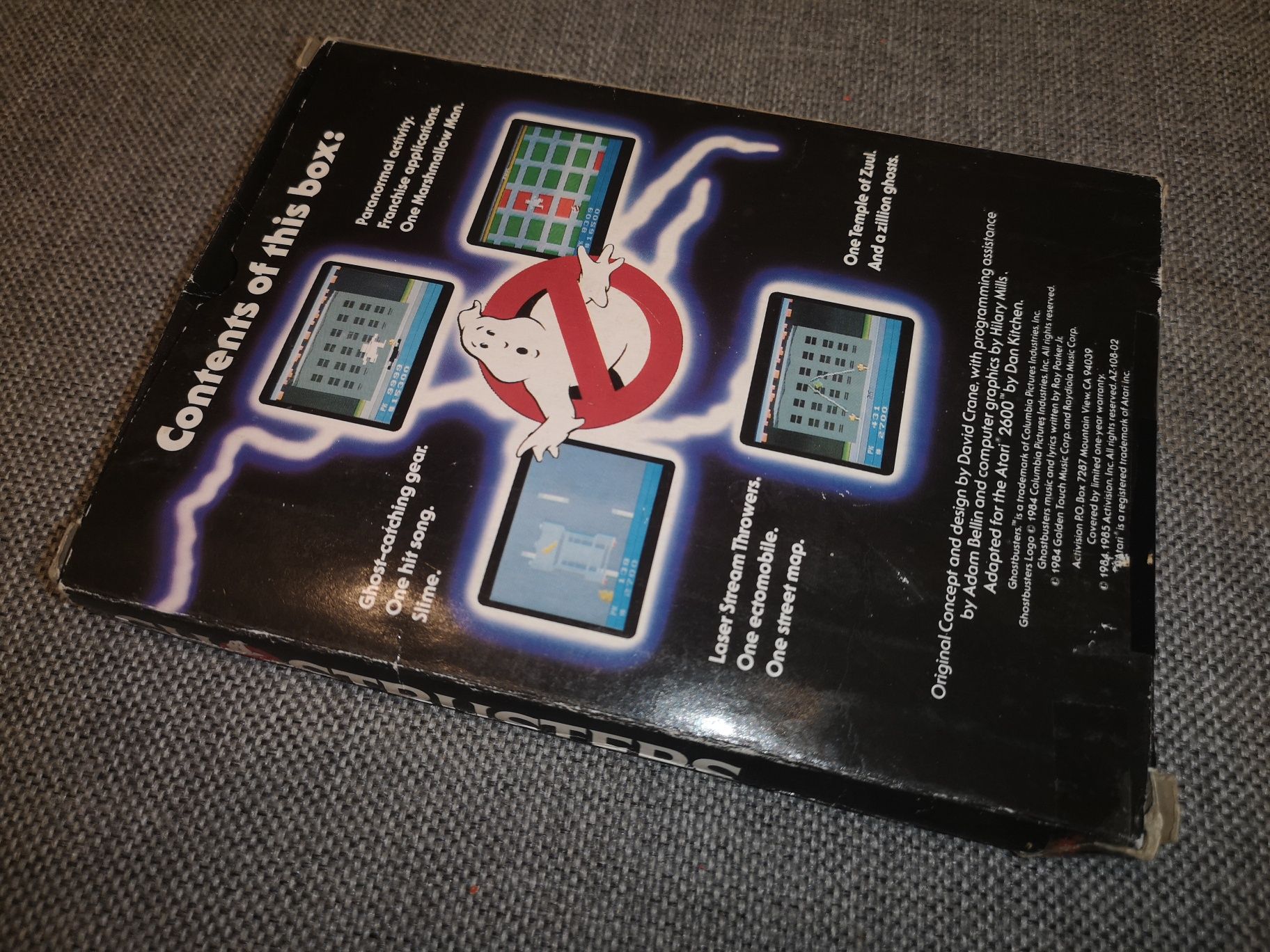 Ghostbusters ATARI 2600 gra + pudełko, instrukcja (rzadkość na rynku)
