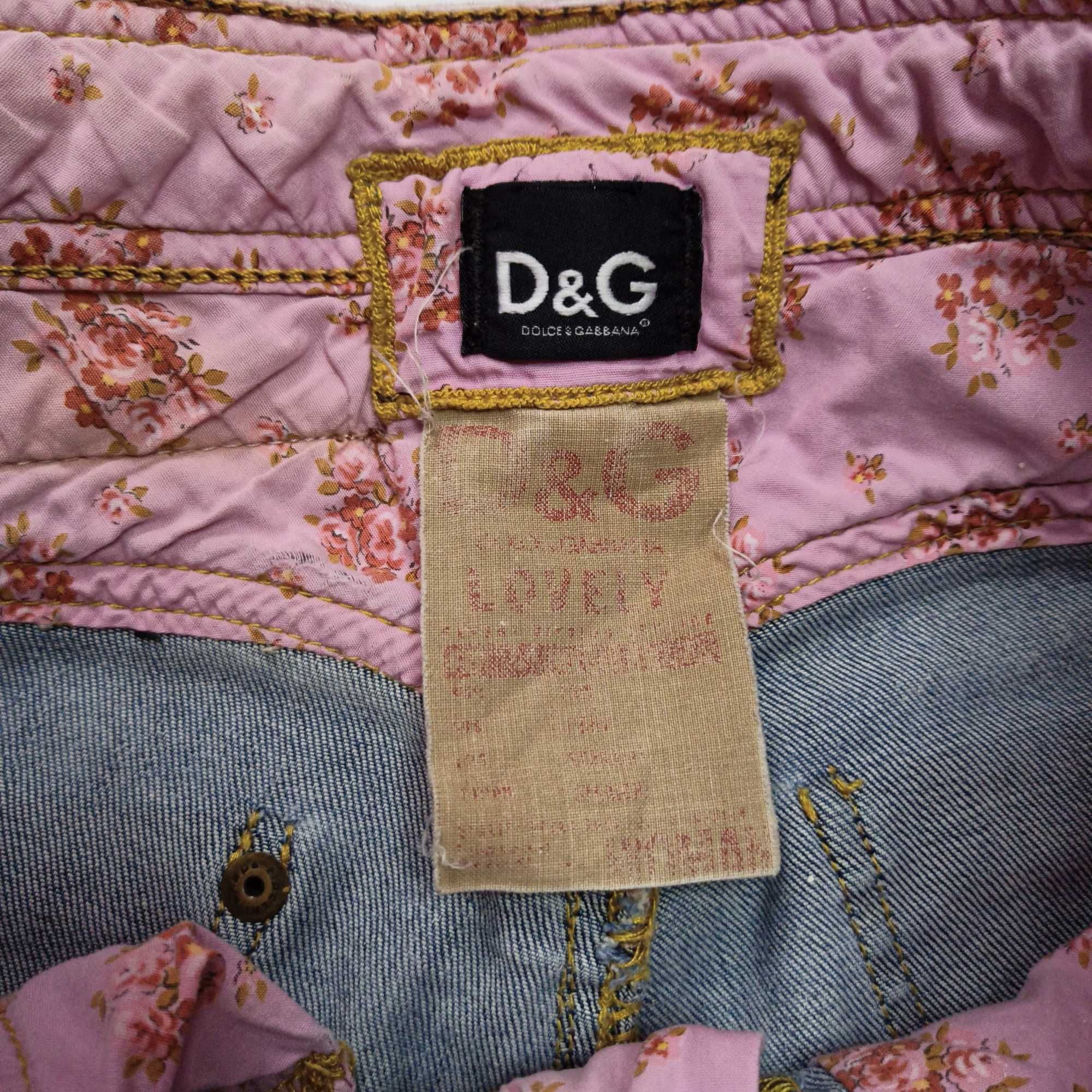 Вінтажні джинси Dolce Gabbana big logo D&G штани Y2K