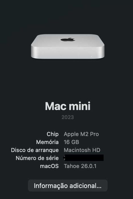 Apple Mac Mini M2 PRO 16Gb RAM 512Gb SDD