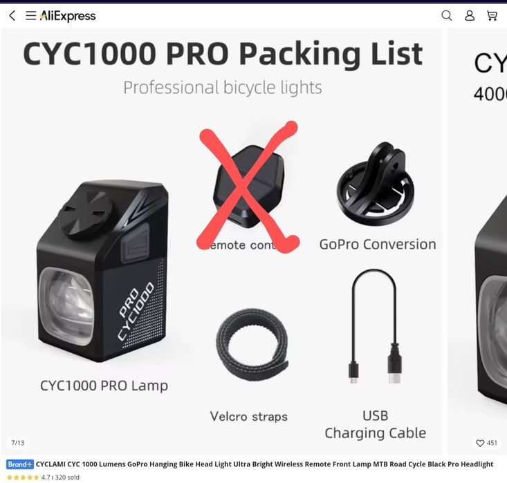 Luz bicicleta - Cyclami CYC1000