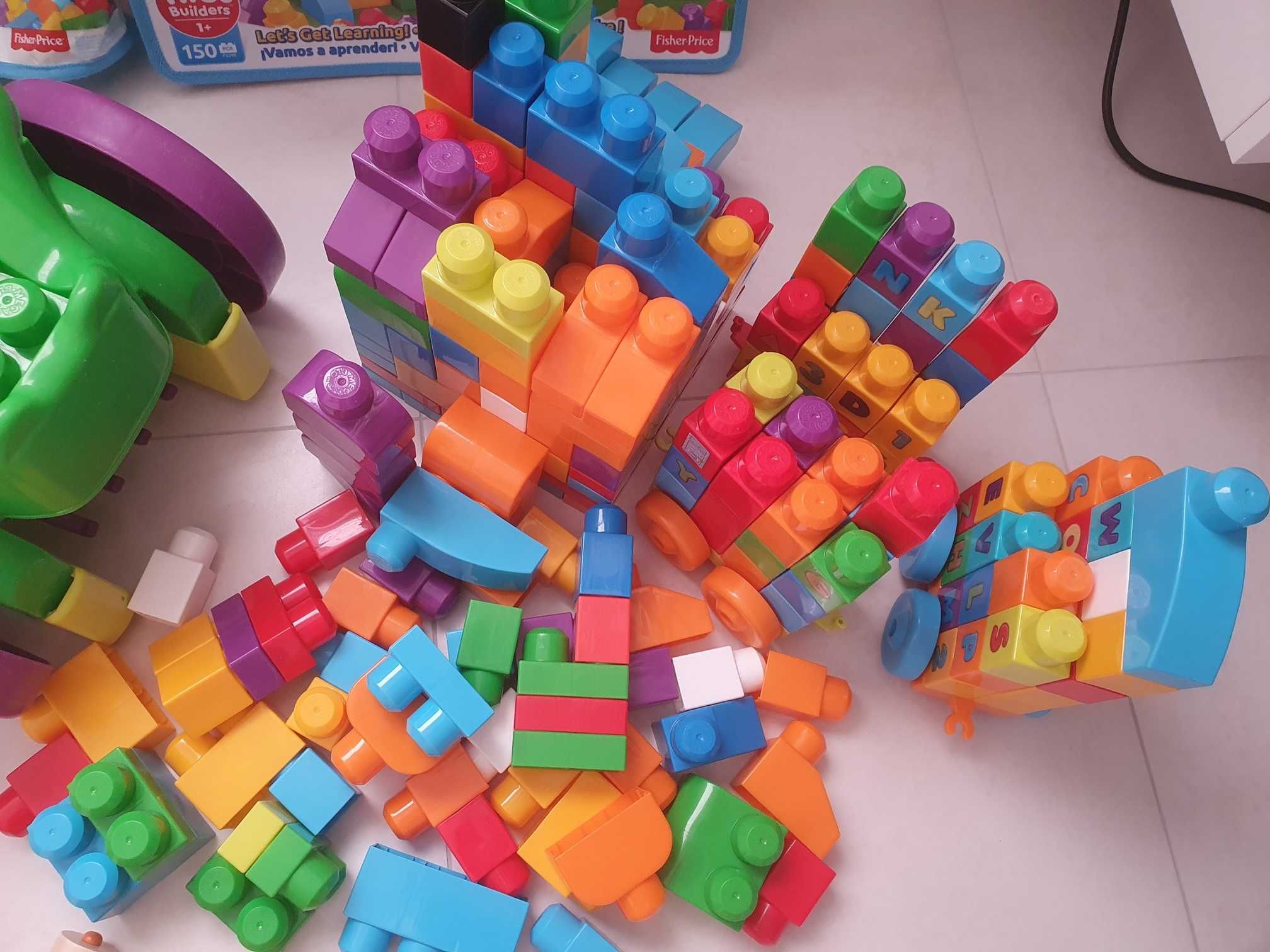 Klocki Mega Bloks + jeździk zjadacz klocków