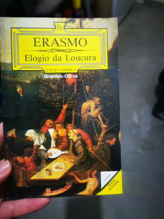 Livro Elogio da Loucura de Erasmo de Roterdão