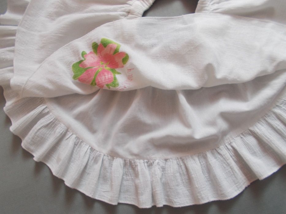 Spódniczka, spódnica, biała,szyta z koła,r.80,Mariquita,gratis bluzka