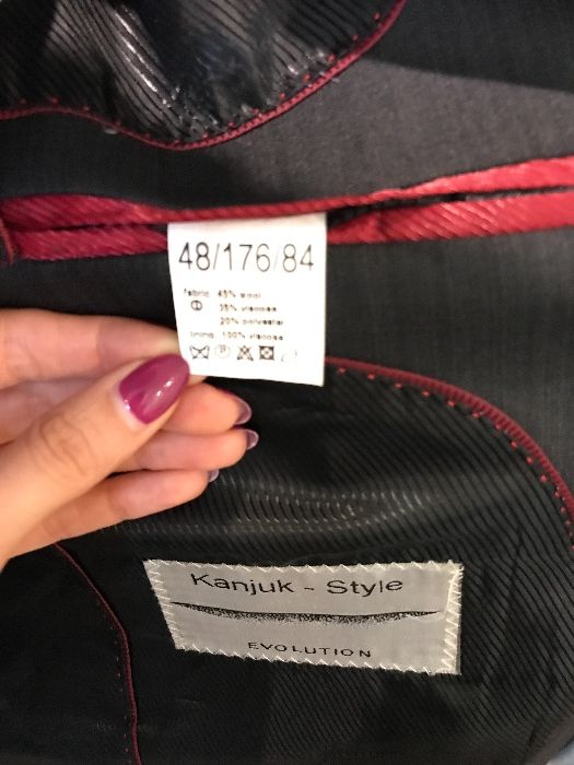 Чоловічий класичний костюм 48 розмір. 176 ріст