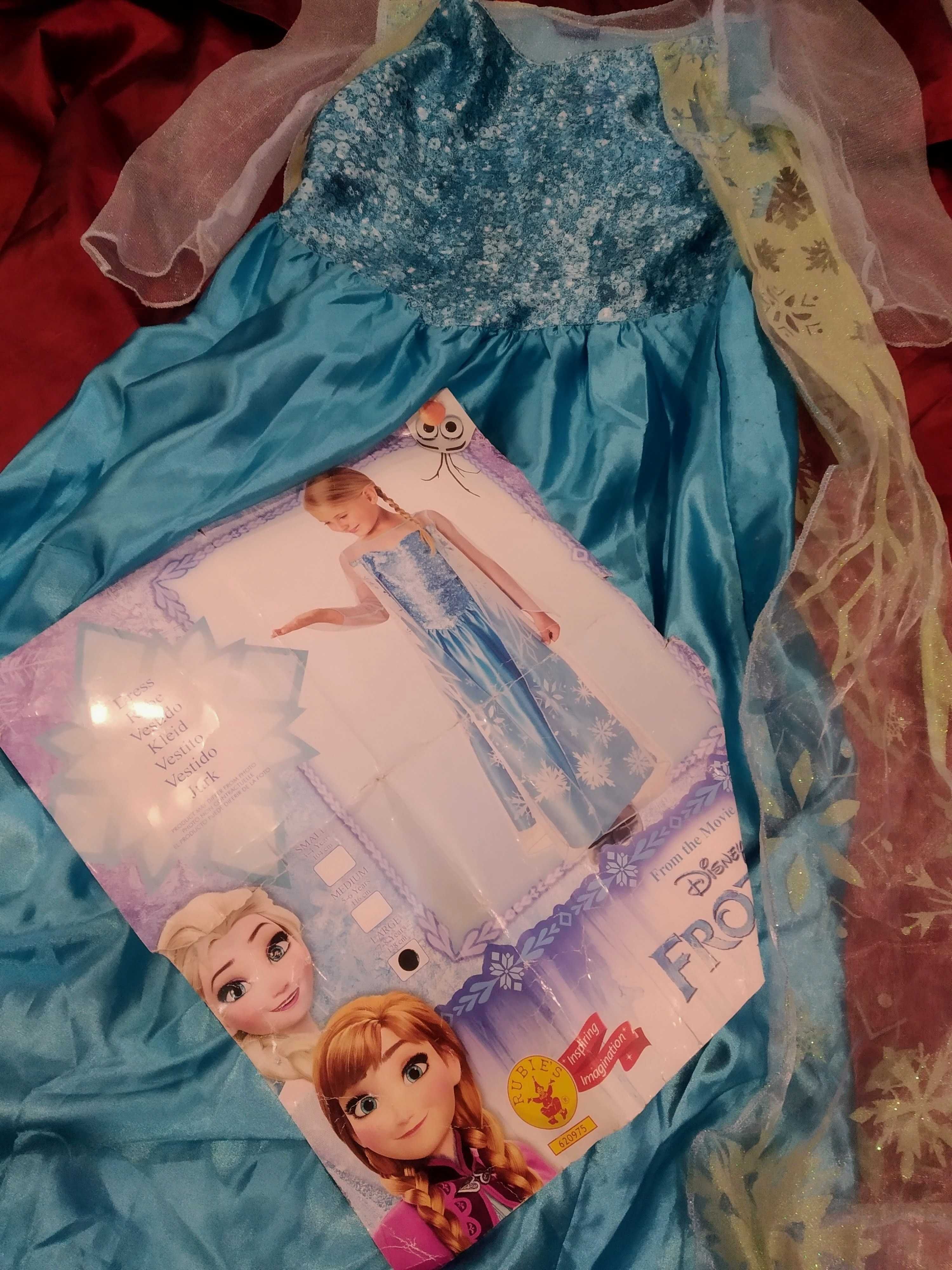 Oportunidade - Fato de Elsa Frozen com capa gelo brilhante - Carnaval