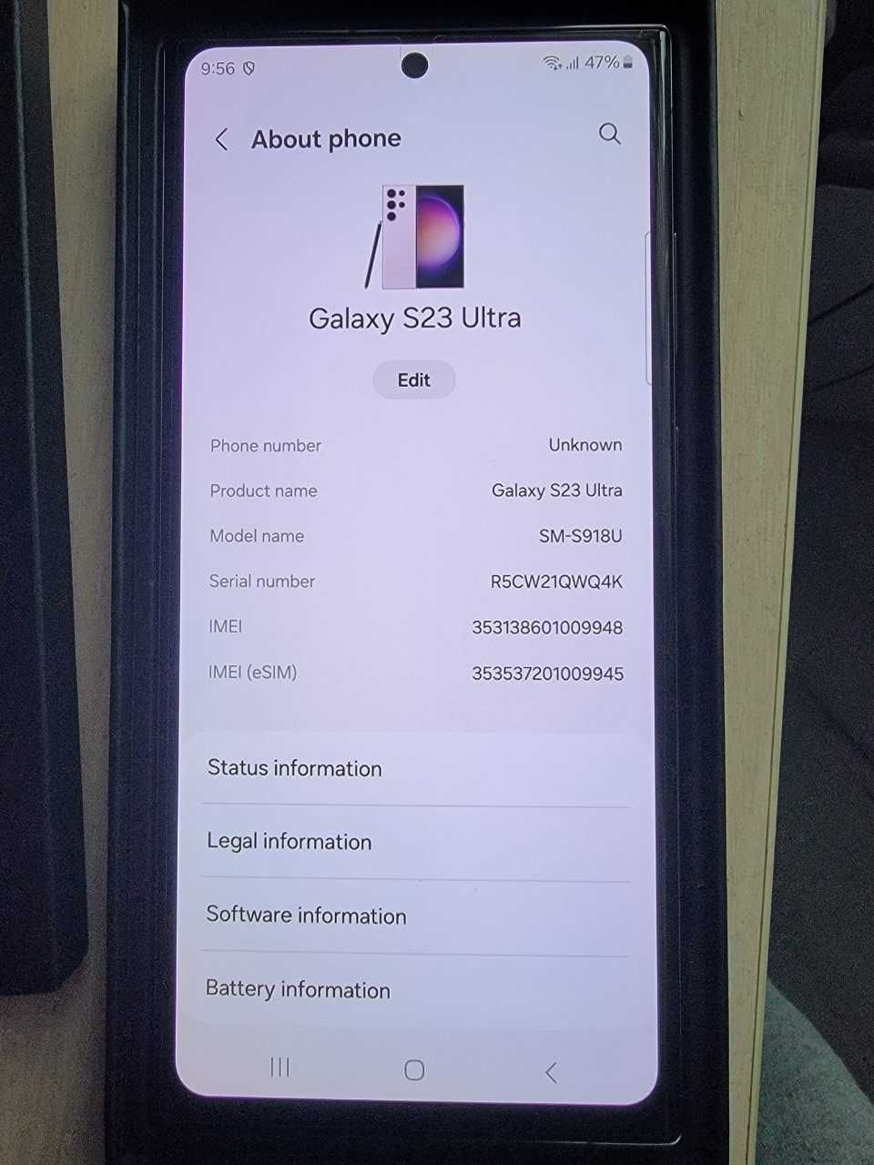 Samsung S23 Ultra Snapdragon 8 Gen2 8/256GB + eSIM Neverlock