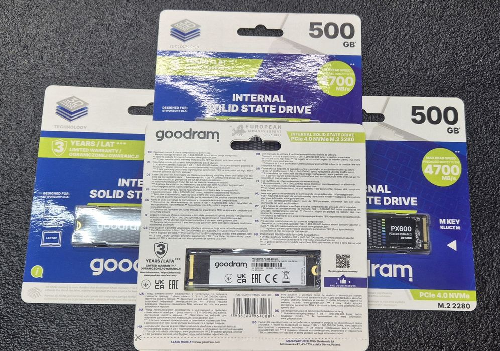 Накопитель SSD 500GB Goodram PX600 M.2 2280