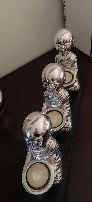 Suporte para a Velas em formato de Buda