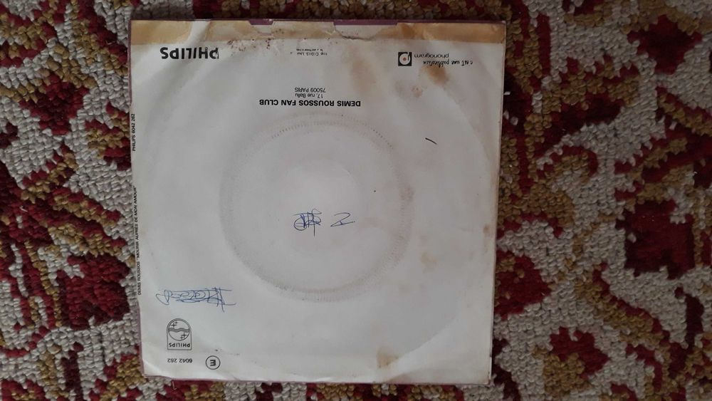 Démis Roussos - Mourir aupres de mon amour - single vinil - portes inc