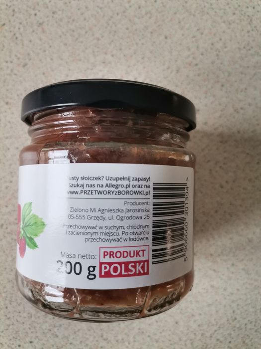 Konfitura truskawkowa bez cukru