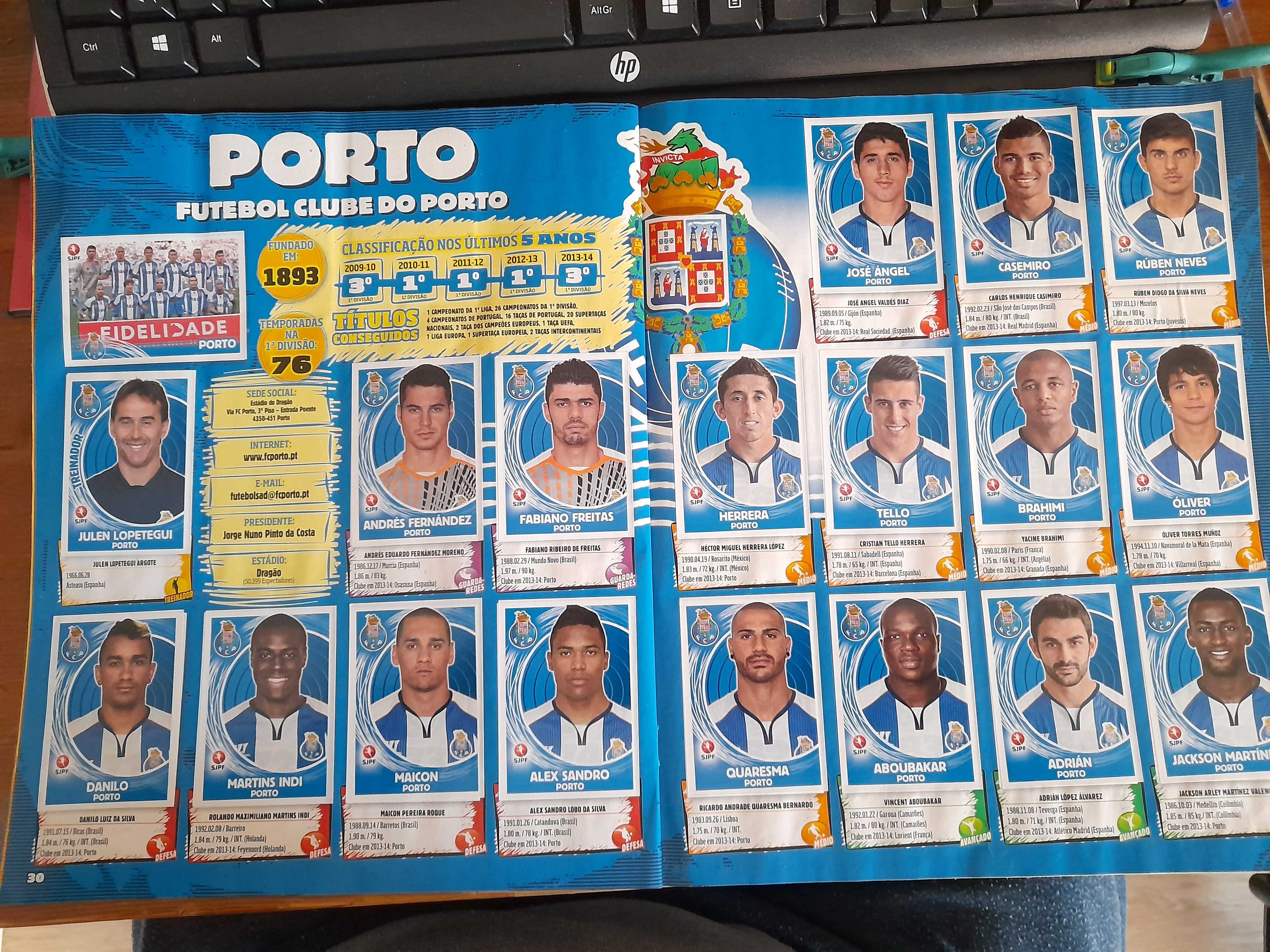 Coleções Panini  1º Liga 2014/2015 Portugal