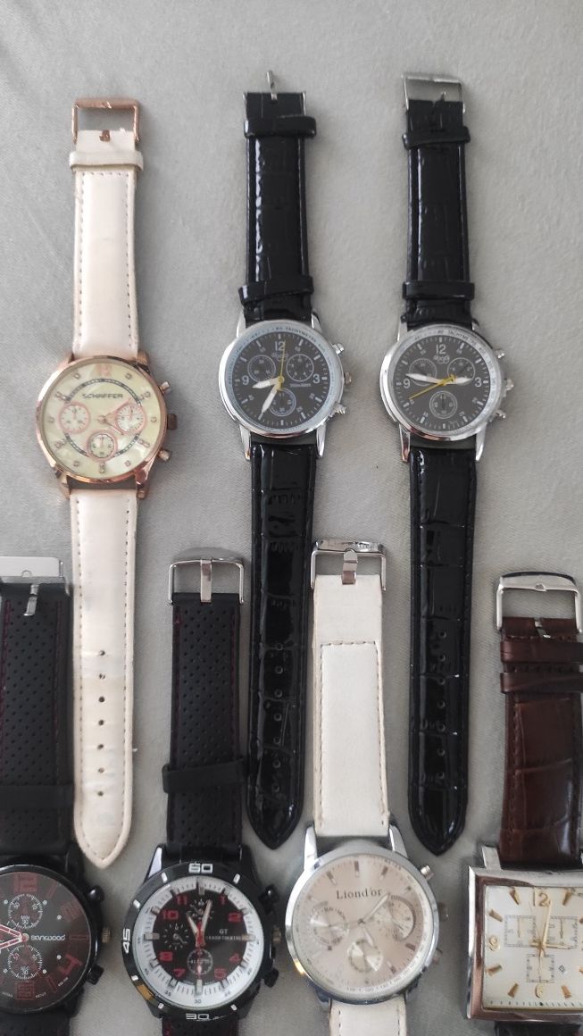 Zestaw 7 zegarków biały czarny nowy zegarek męski prezent