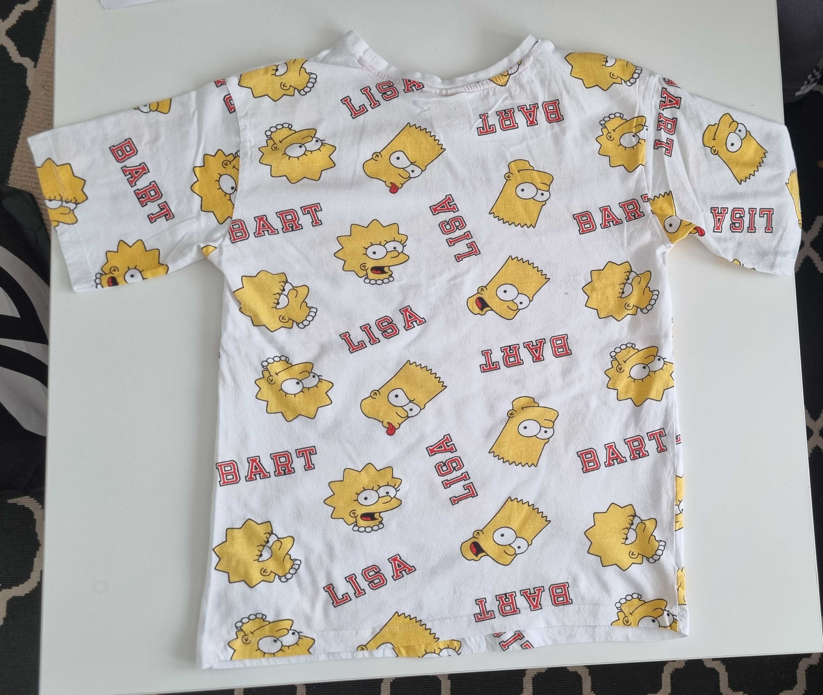 Biały tshirt The Simpsons 170cm