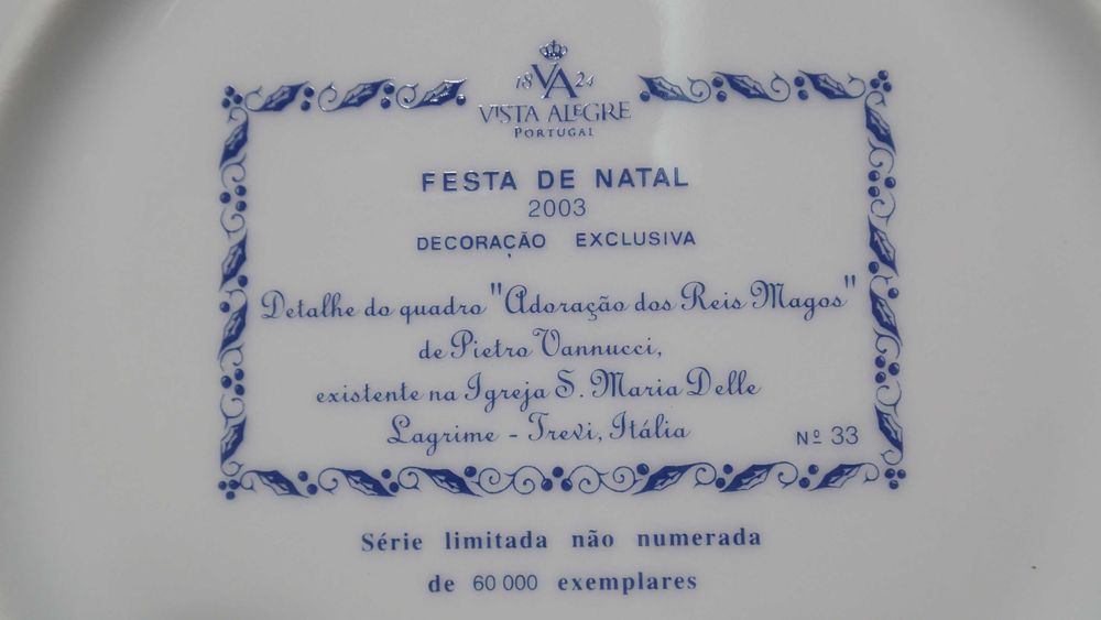 Pratos festa de Natal Vista Alegre