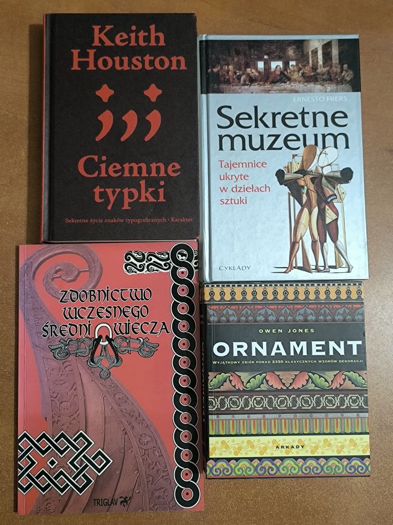 4 książki Ornament Jones Zdobnictwo wczesnego średniowiecza