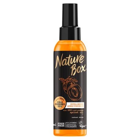Naturebox spray extra shine z olejkiem z moreli 150 ml