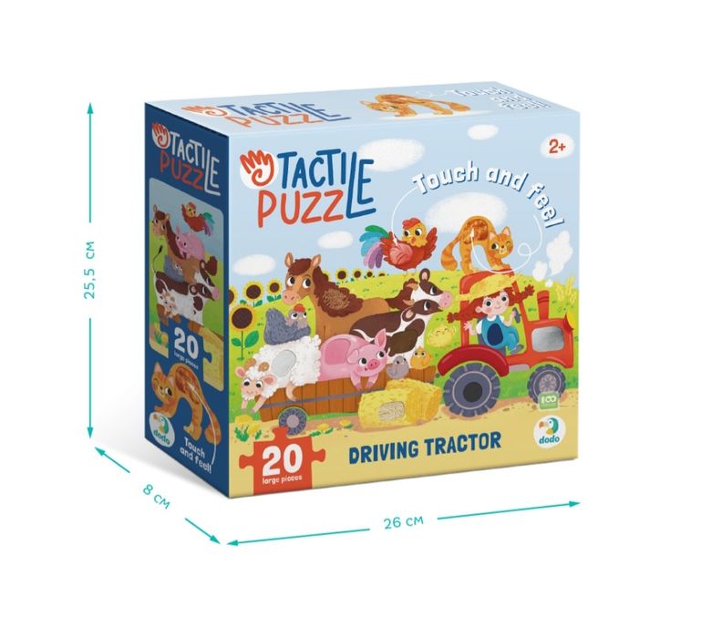 Тактильний Монтессорі пазл Dodo 300658,пазл с тактильными элементами