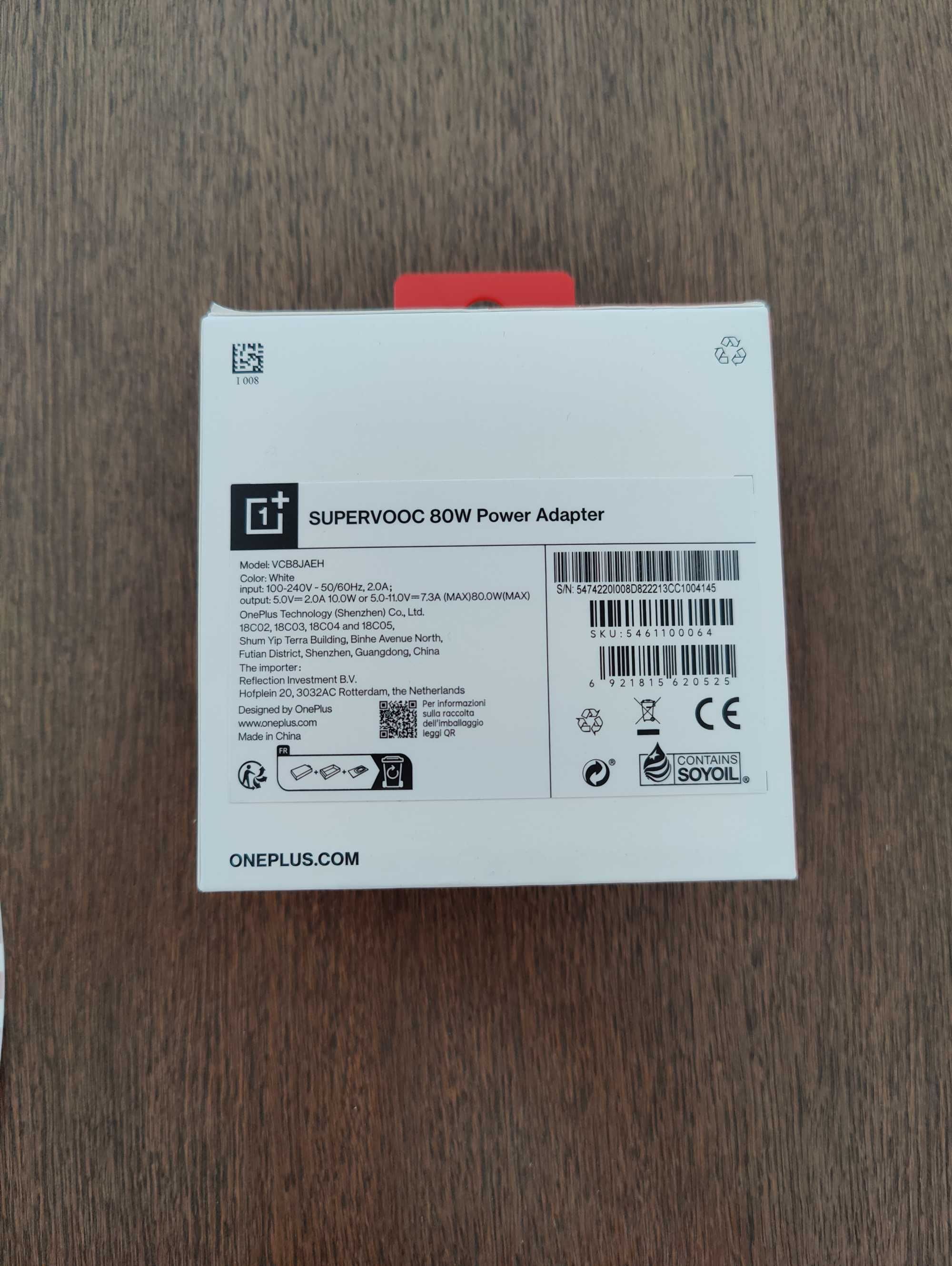 Nowa ładowarka OnePlus SUPERVOOC 80W USB-A oryginalna