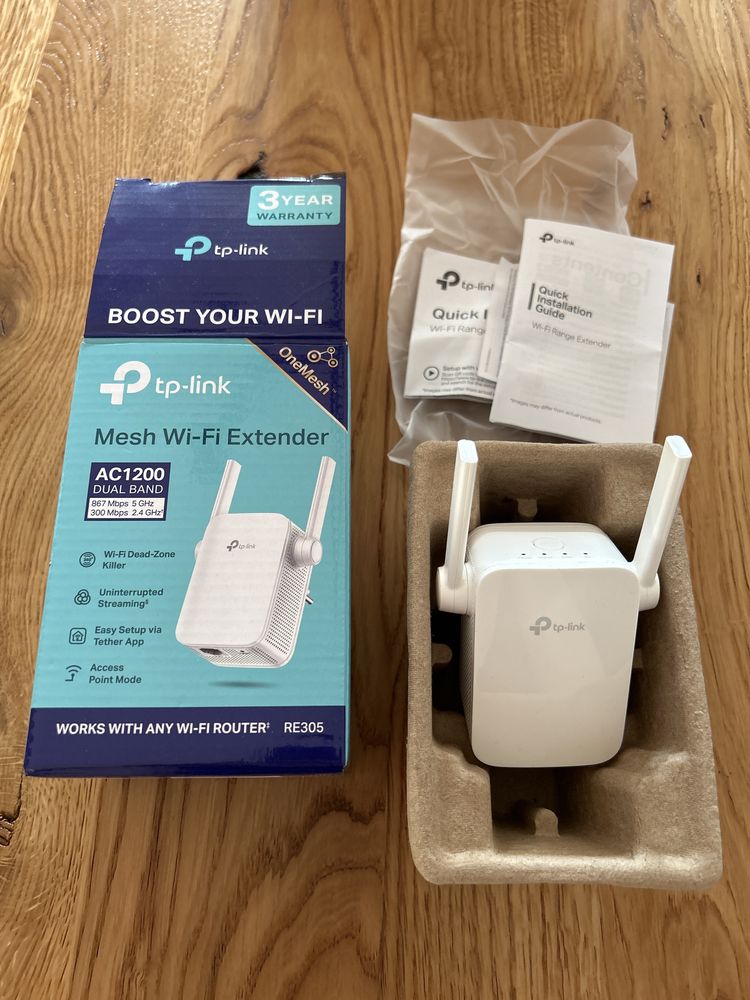 Wzmacniacz zasiegu WIFI - TP-link Mesh Wi-Fi Extender AC1200