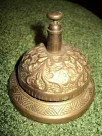 Звонок колокольчик настольный бронза старина раритет эксклюзив подарок