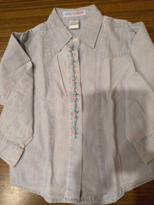 Koszula dżinsowa dziewczęca 122