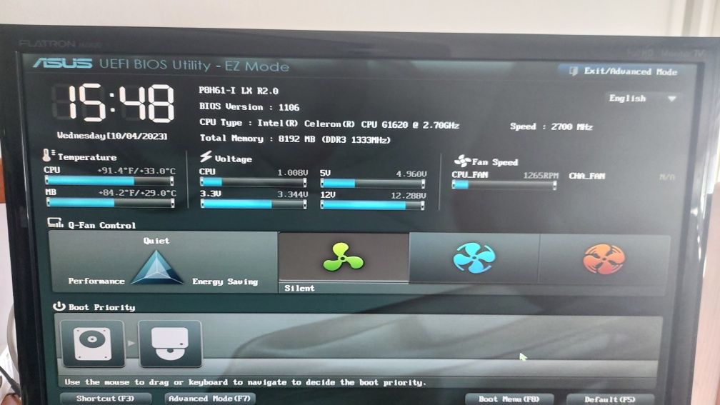 Torre mini 8gb RAM e hdd 500gb board P8H61-M LX R2.0 Celeron G1620