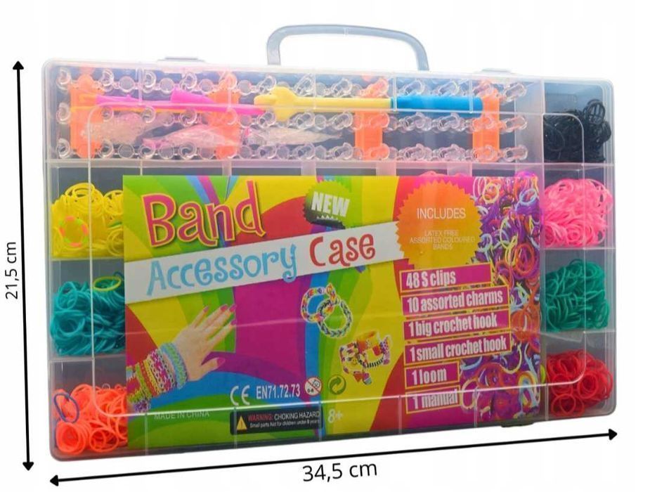 Nowy Zestaw XXL gumki do robienia bransoletek 4400 szt #120
