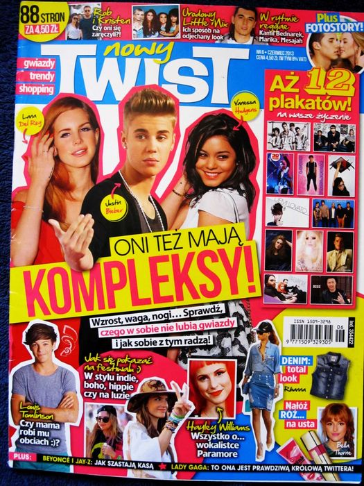 Twist 6/2012 Lana Del Ray,Bieber,Vanessa Hudgens,Hayley Williams,