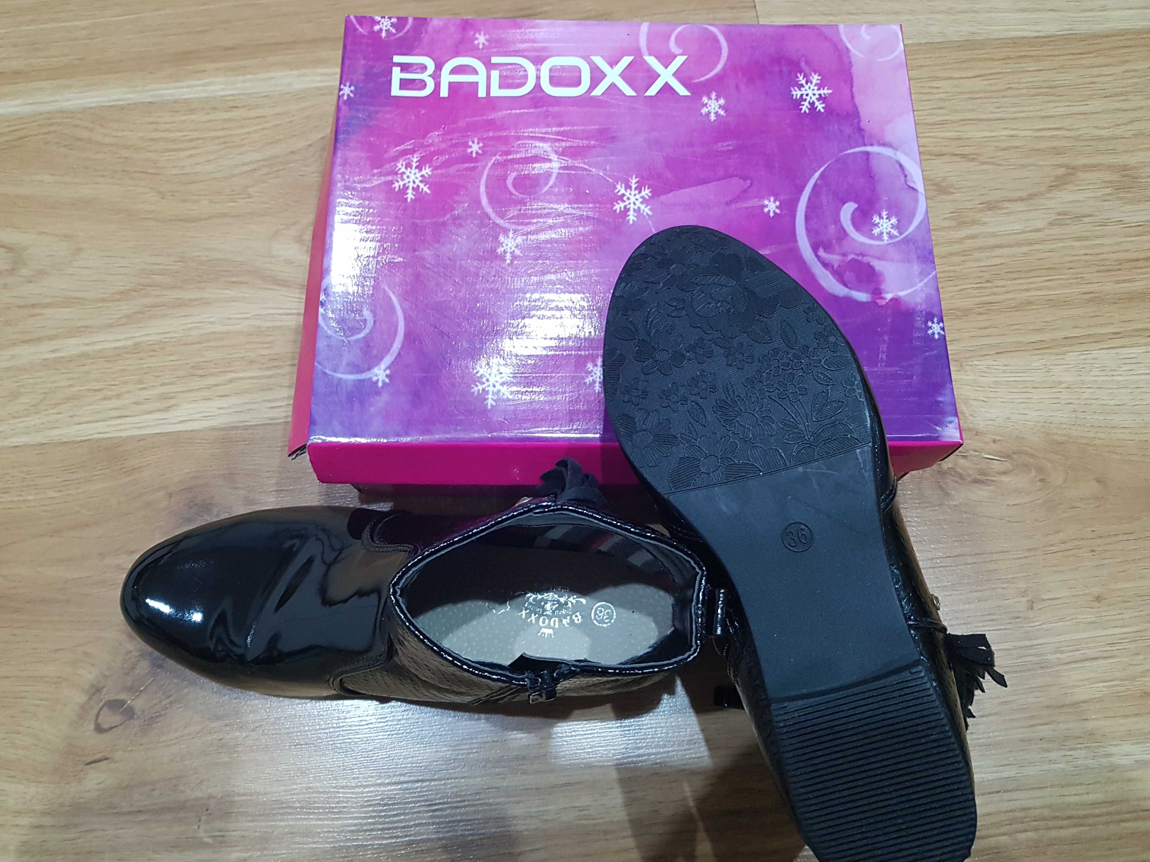 Czarne lakierowane buty Badoxx 35-36