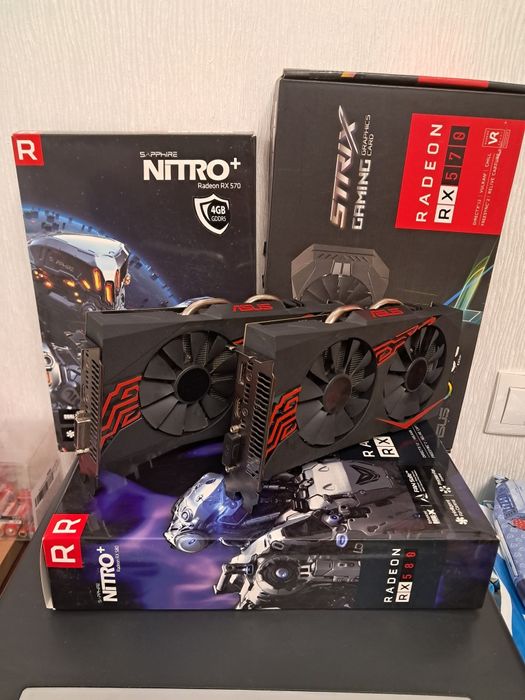 Видеокарта Asus Radeon RX 570 OC Expedition 4Gb холодные пломба и др