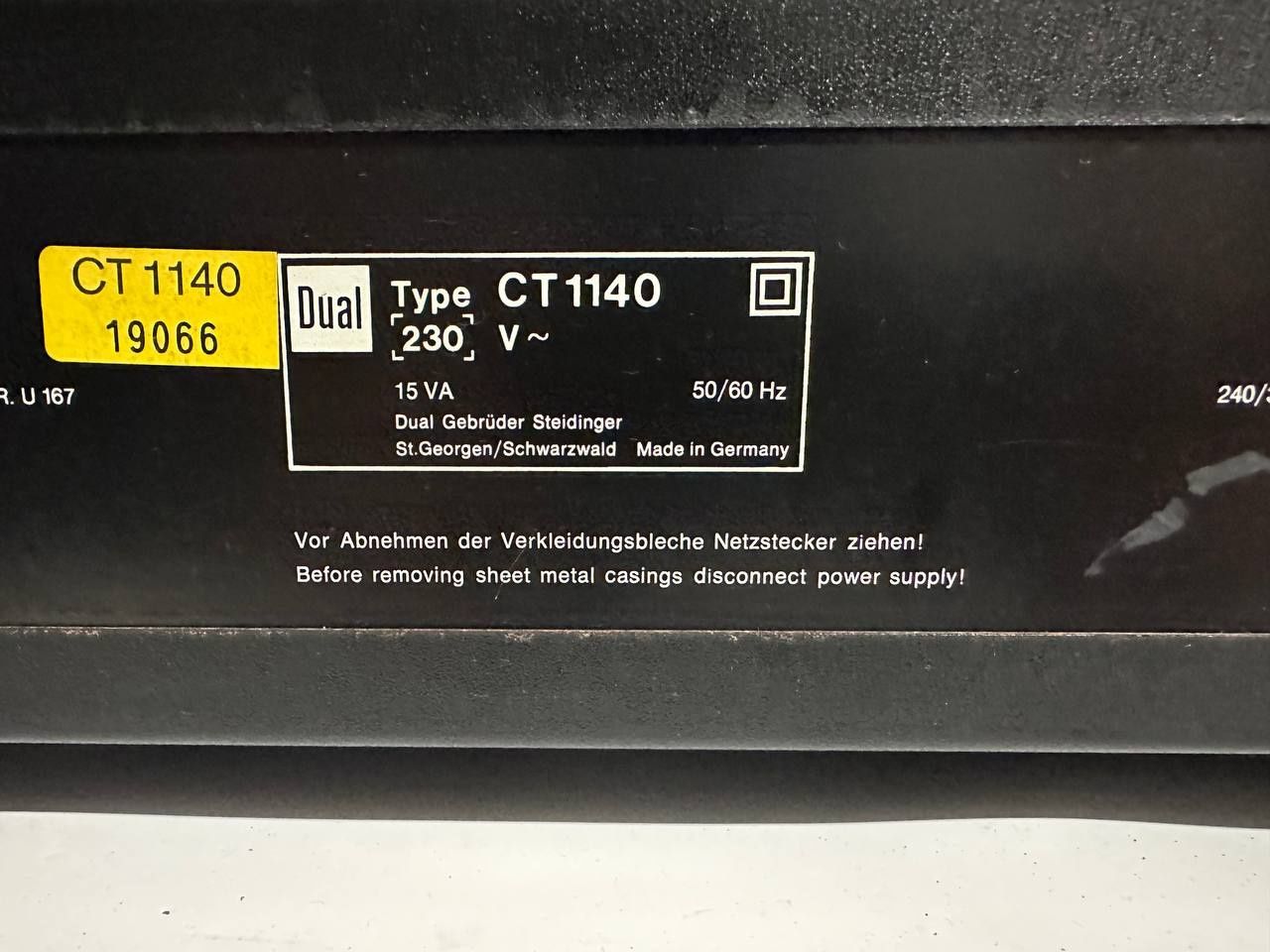 Tuner Hi-Fi Dual CT1140