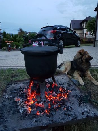 Kociołek 5l 8l 10l 15l żeliwny myśliwski emaliowany Warszawa