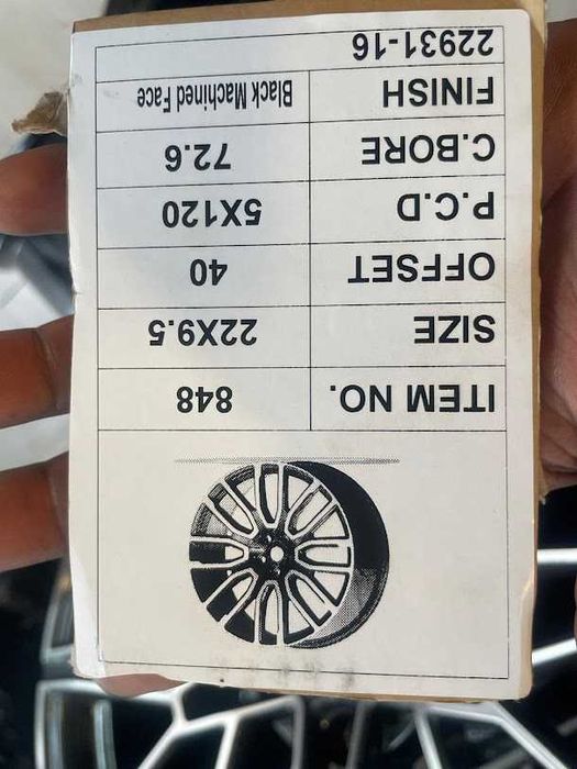 jantes RANGE ROVER 22 5x120